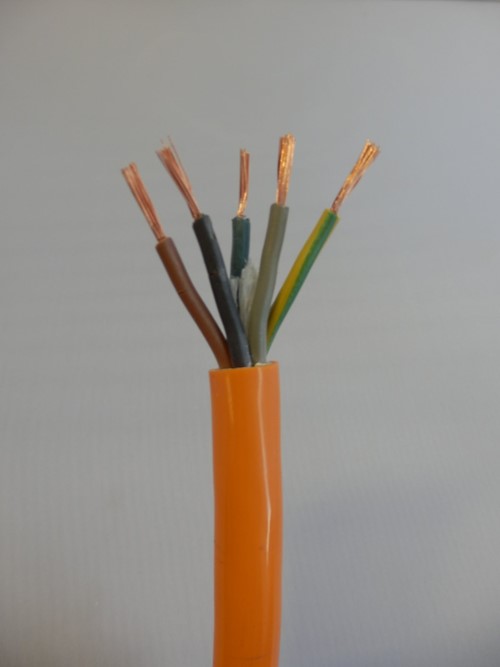 câble PUR 5 X 1.5 mm²  ORANGE